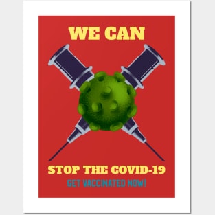 We can stop the covid19 Posters and Art